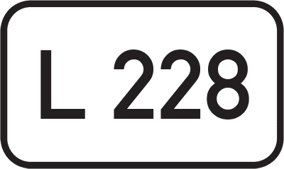 Straßenschild Landesstraße L 228