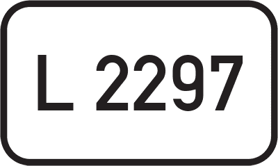 Straßenschild Landesstraße L 2297