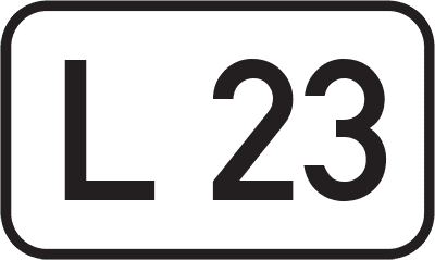 Straßenschild Landesstraße L 23