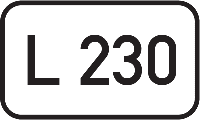Straßenschild Landesstraße L 230