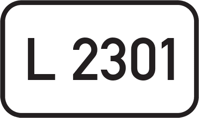 Straßenschild Landesstraße L 2301