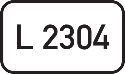 Straßenschild Landesstraße L 2304