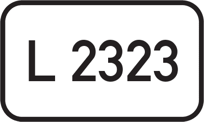 Straßenschild Landesstraße L 2323