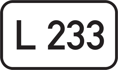 Straßenschild Landesstraße L 233