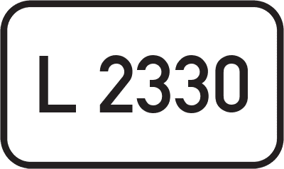Straßenschild Landesstraße L 2330