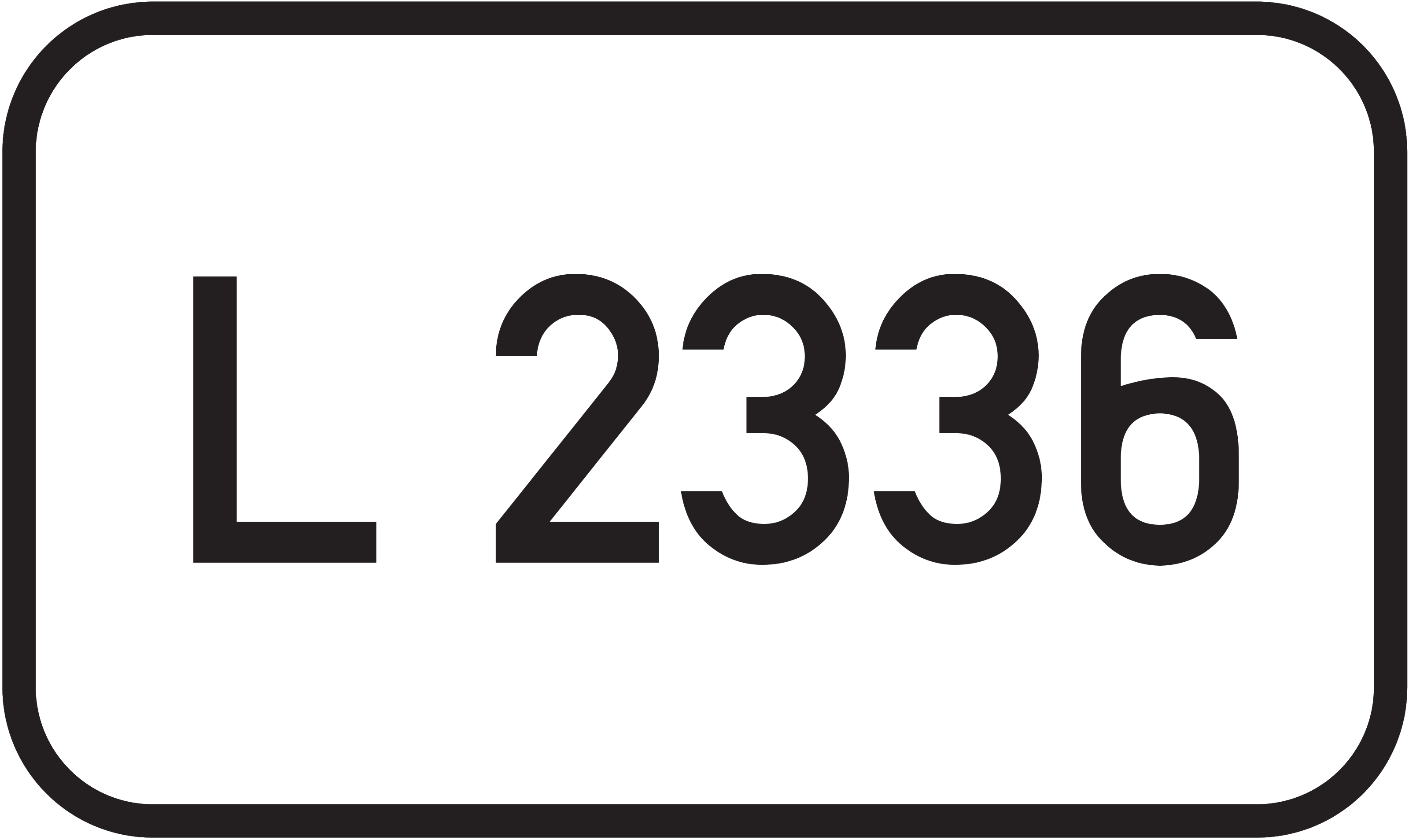 Straßenschild Landesstraße L 2336