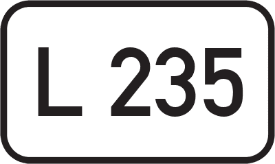 Straßenschild Landesstraße L 235