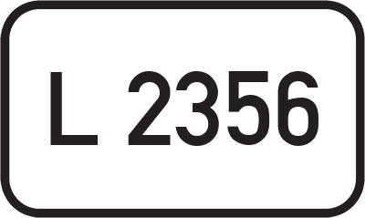 Straßenschild Landesstraße L 2356