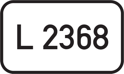 Straßenschild Landesstraße L 2368
