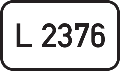 Straßenschild Landesstraße L 2376