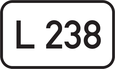 Straßenschild Landesstraße L 238