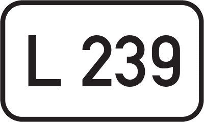 Straßenschild Landesstraße L 239