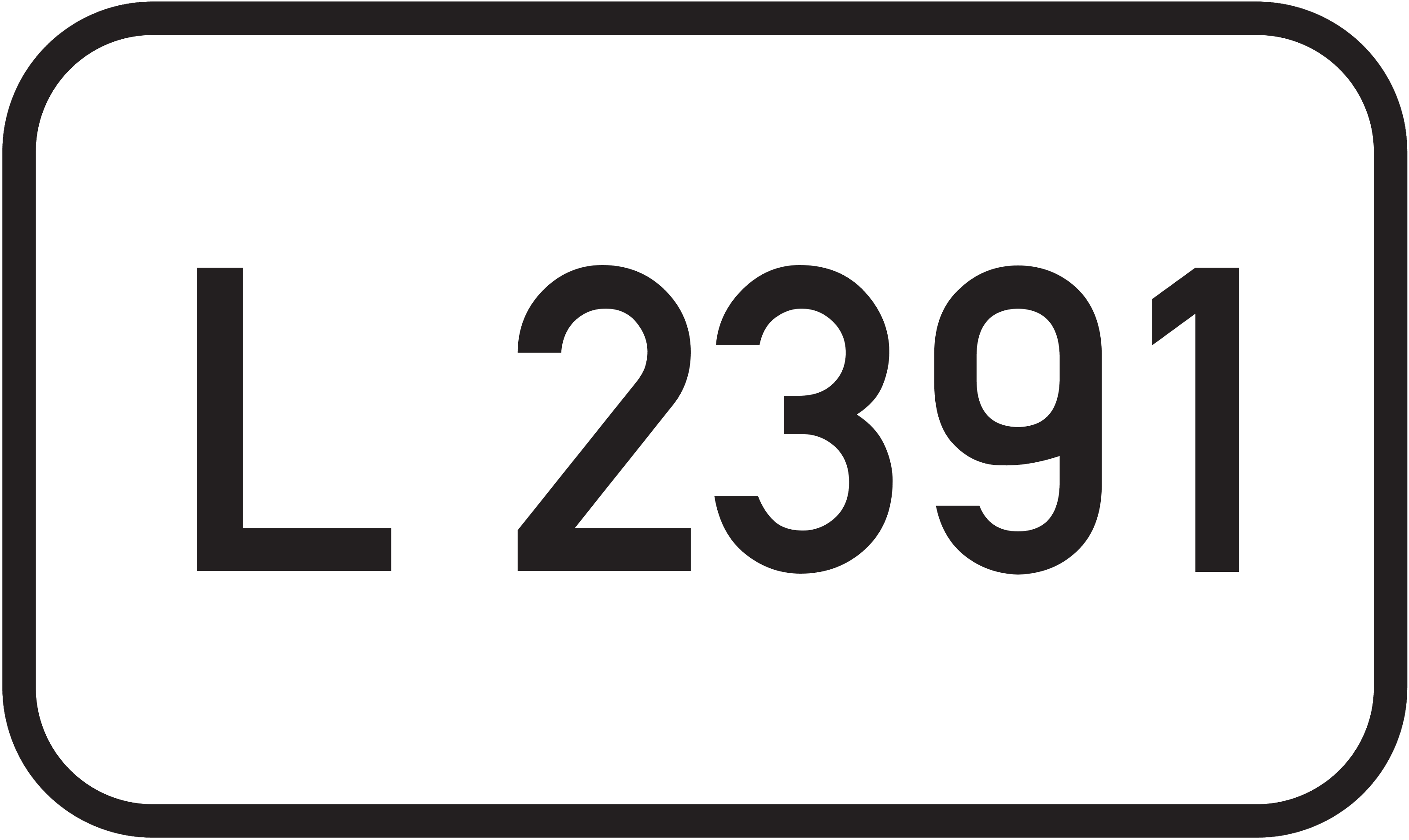 Straßenschild Landesstraße L 2391