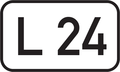 Straßenschild Landesstraße L 24