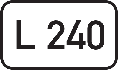 Straßenschild Landesstraße L 240
