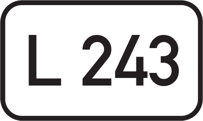 Straßenschild Landesstraße L 243