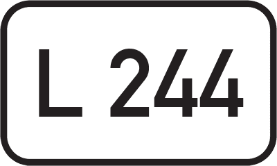 Straßenschild Landesstraße L 244