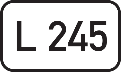 Straßenschild Landesstraße L 245
