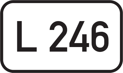 Straßenschild Landesstraße L 246