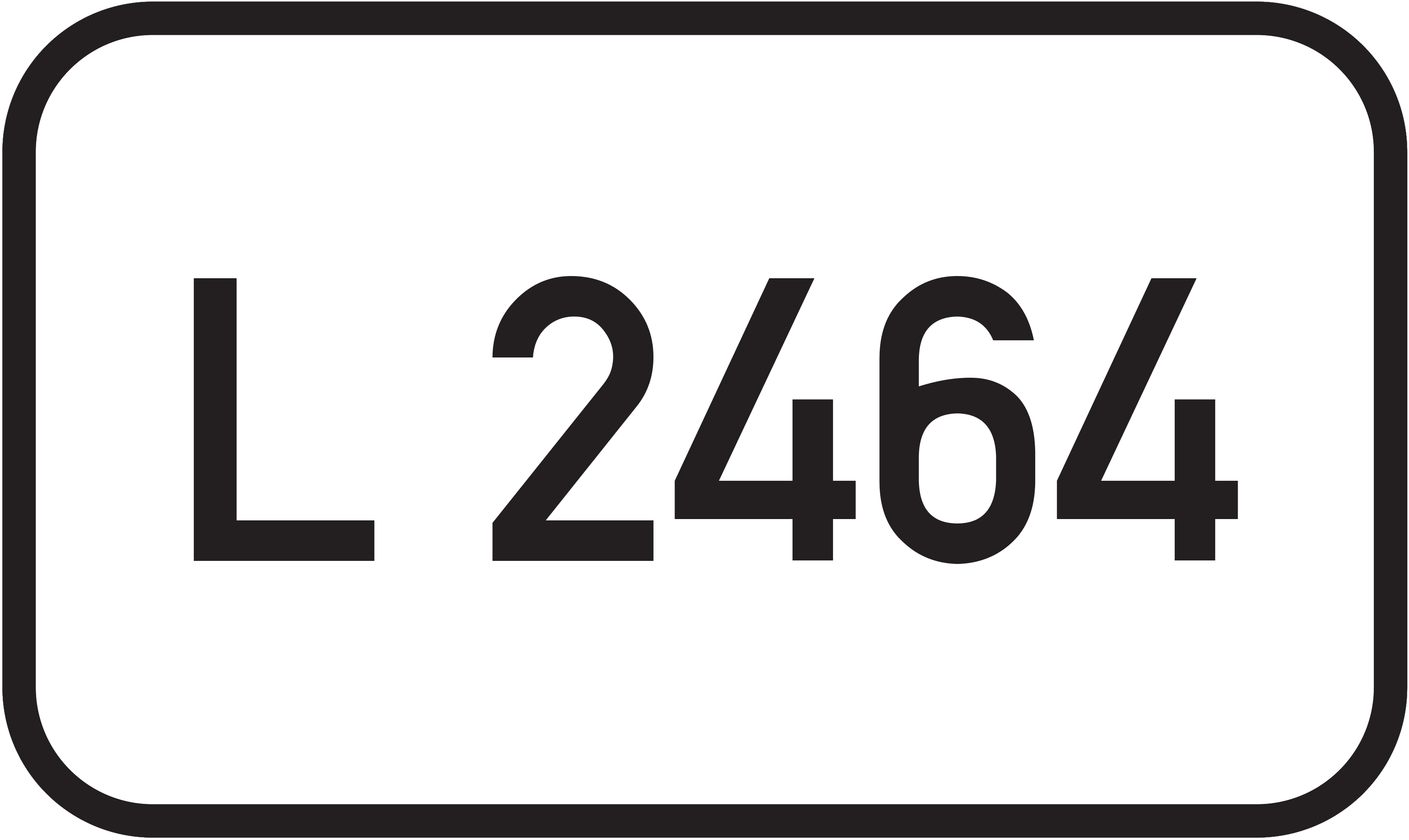 Straßenschild Landesstraße L 2464