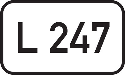Straßenschild Landesstraße L 247