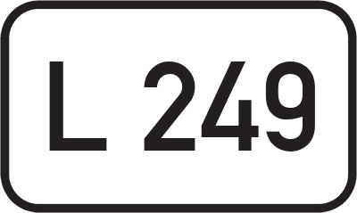 Straßenschild Landesstraße L 249