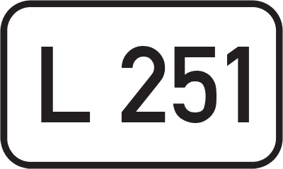 Straßenschild Landesstraße L 251