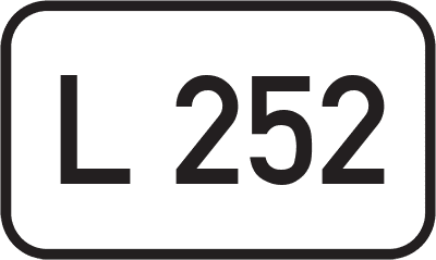 Straßenschild Landesstraße L 252