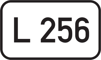 Straßenschild Landesstraße L 256