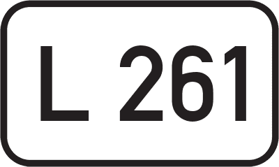Straßenschild Landesstraße L 261