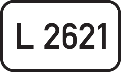 Straßenschild Landesstraße L 2621