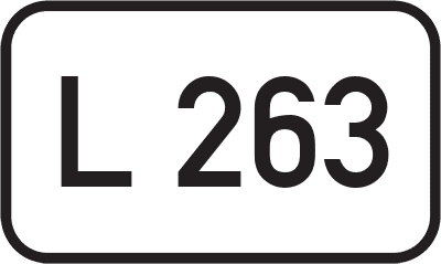 Straßenschild Landesstraße L 263