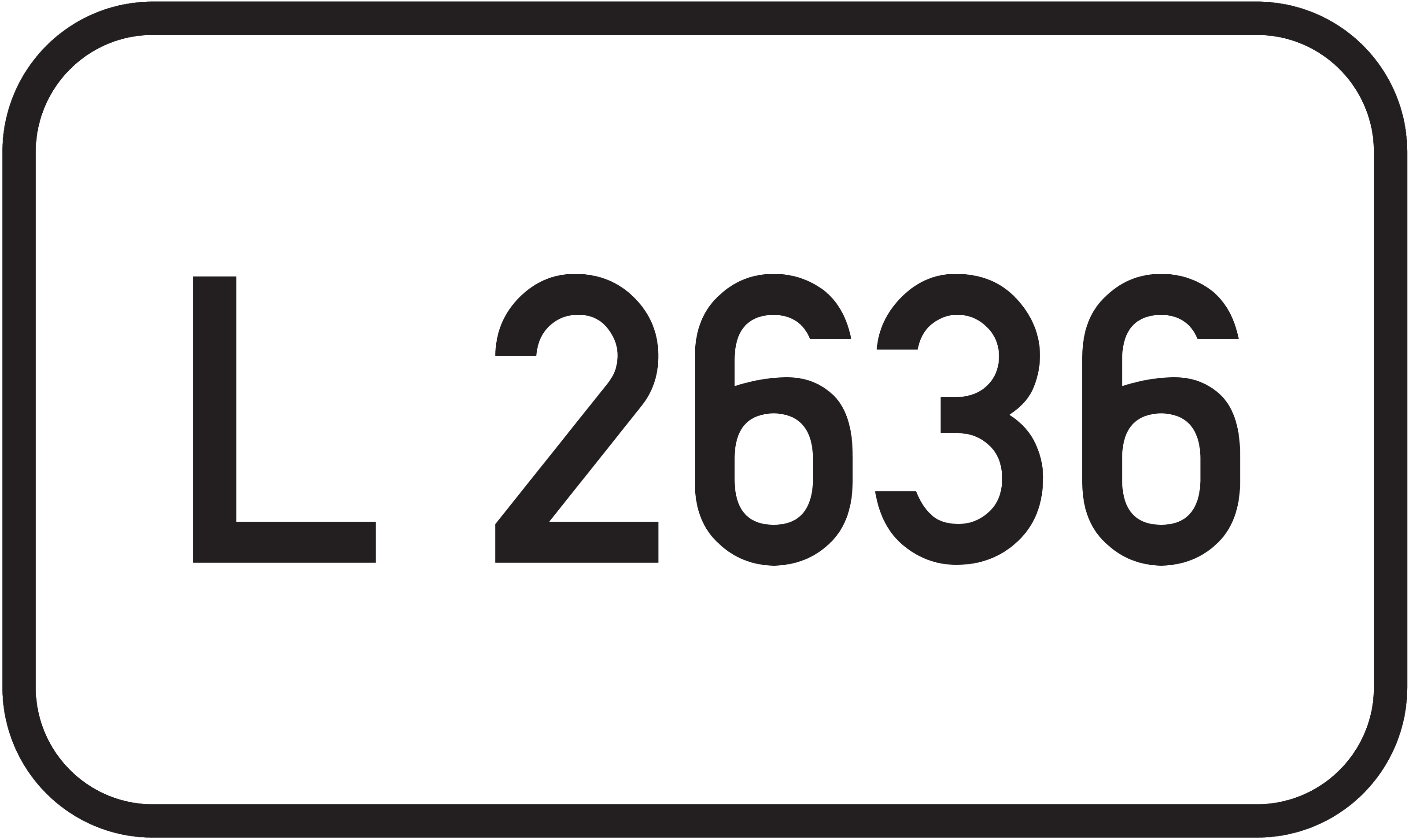 Straßenschild Landesstraße L 2636