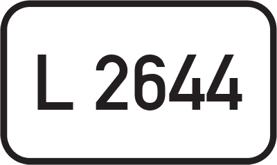 Straßenschild Landesstraße L 2644