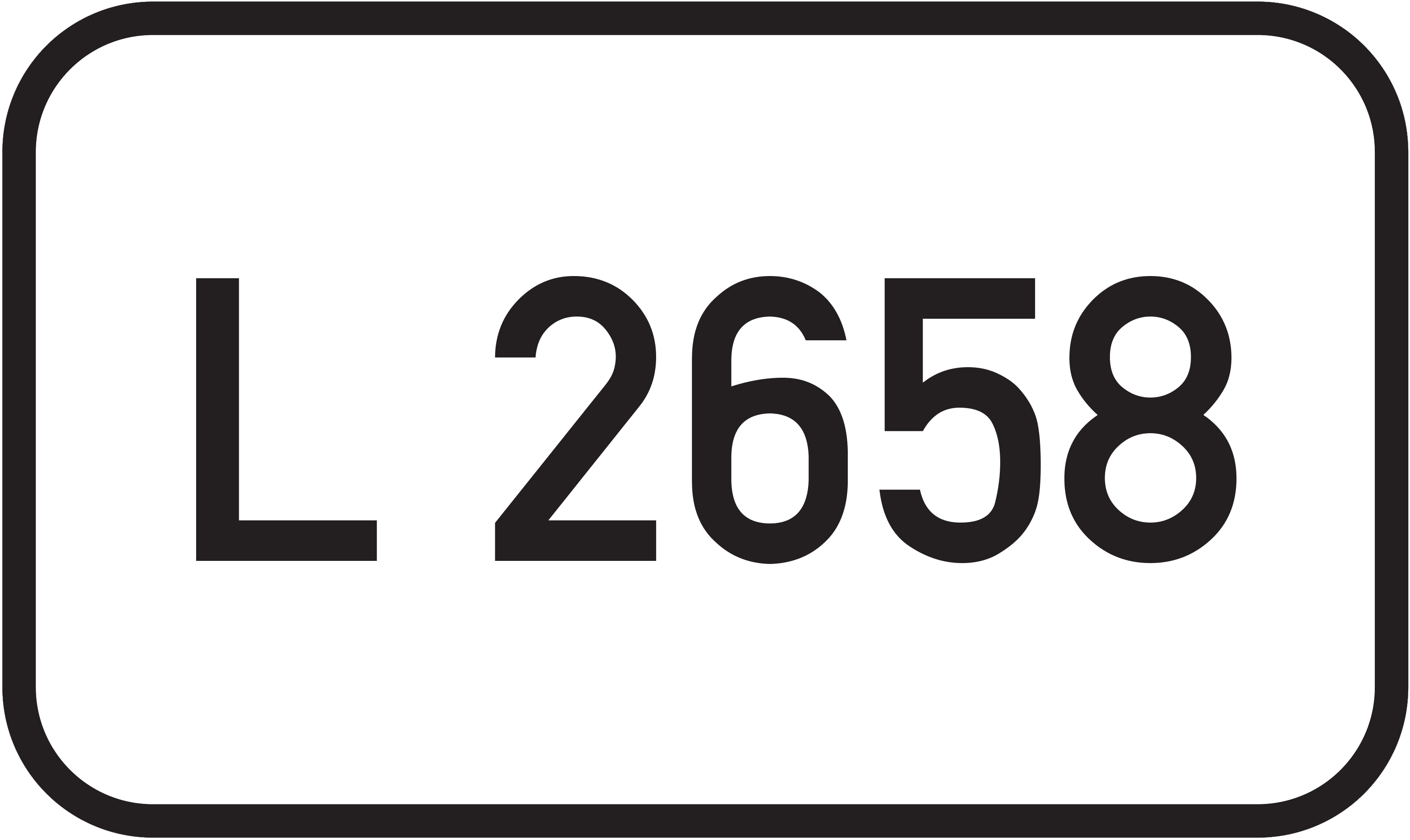 Straßenschild Landesstraße L 2658