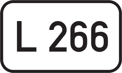 Straßenschild Landesstraße L 266