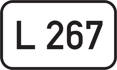 Straßenschild Landesstraße L 267