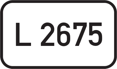 Straßenschild Landesstraße L 2675