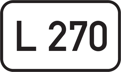 Straßenschild Landesstraße L 270