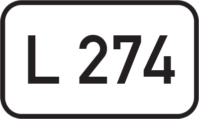 Straßenschild Landesstraße L 274