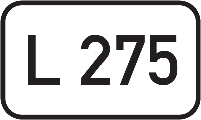 Straßenschild Landesstraße L 275