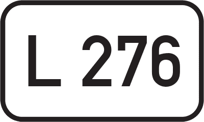 Straßenschild Landesstraße L 276