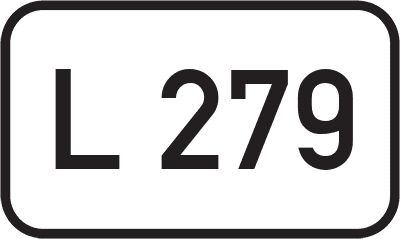 Straßenschild Landesstraße L 279