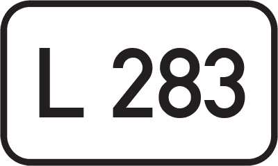 Straßenschild Landesstraße L 283