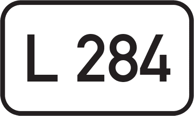 Straßenschild Landesstraße L 284