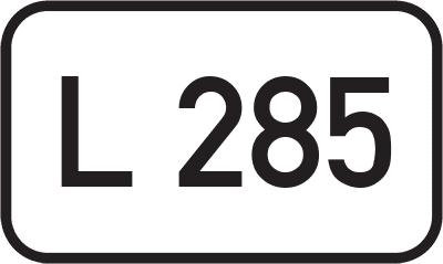 Straßenschild Landesstraße L 285