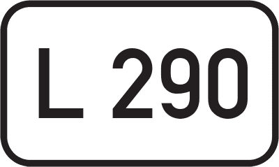 Straßenschild Landesstraße L 290