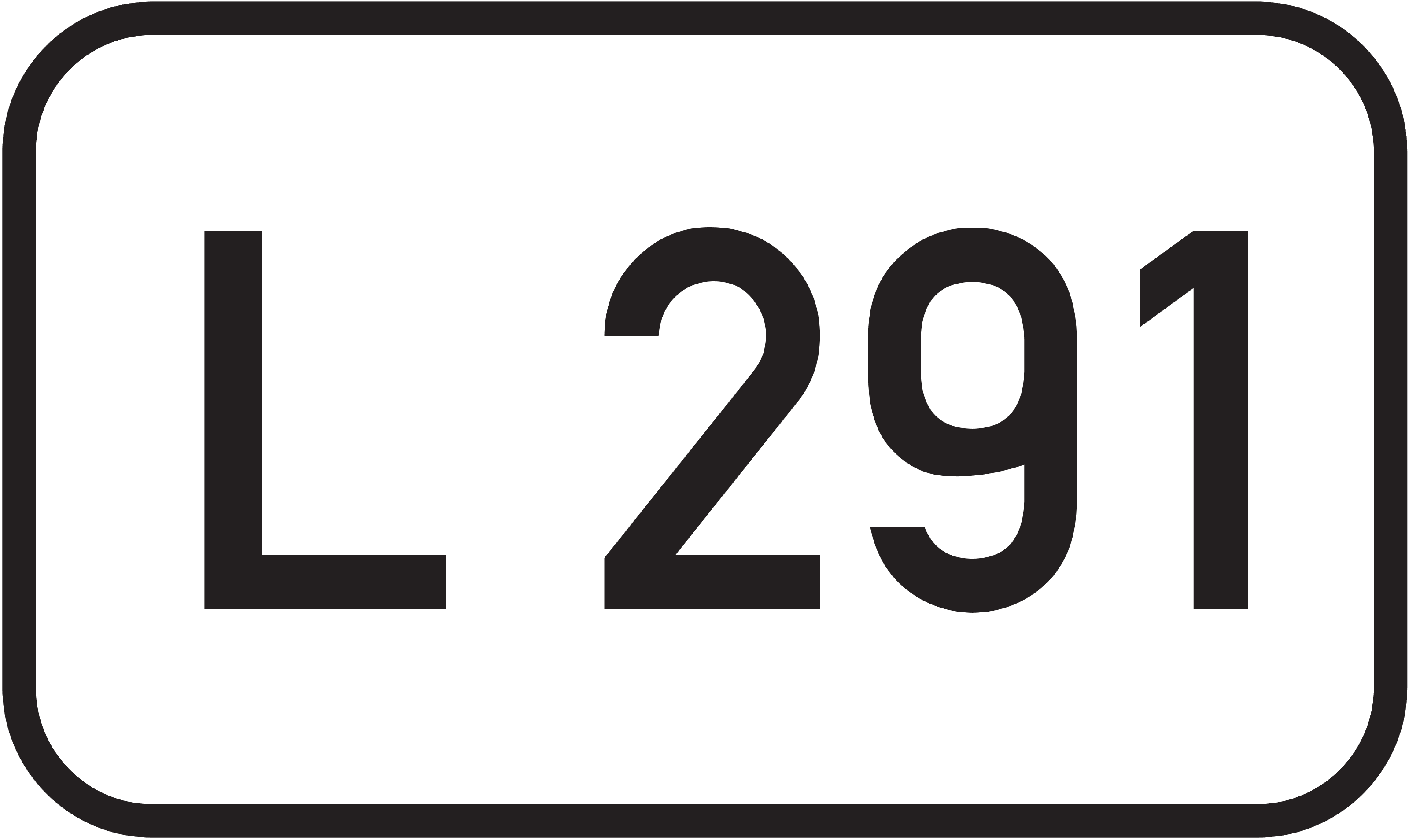 Straßenschild Landesstraße L 291