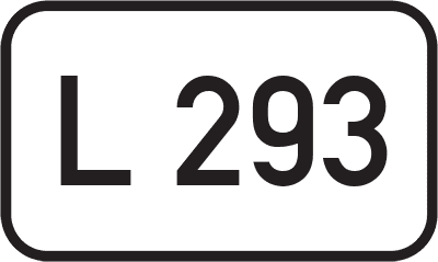 Straßenschild Landesstraße L 293