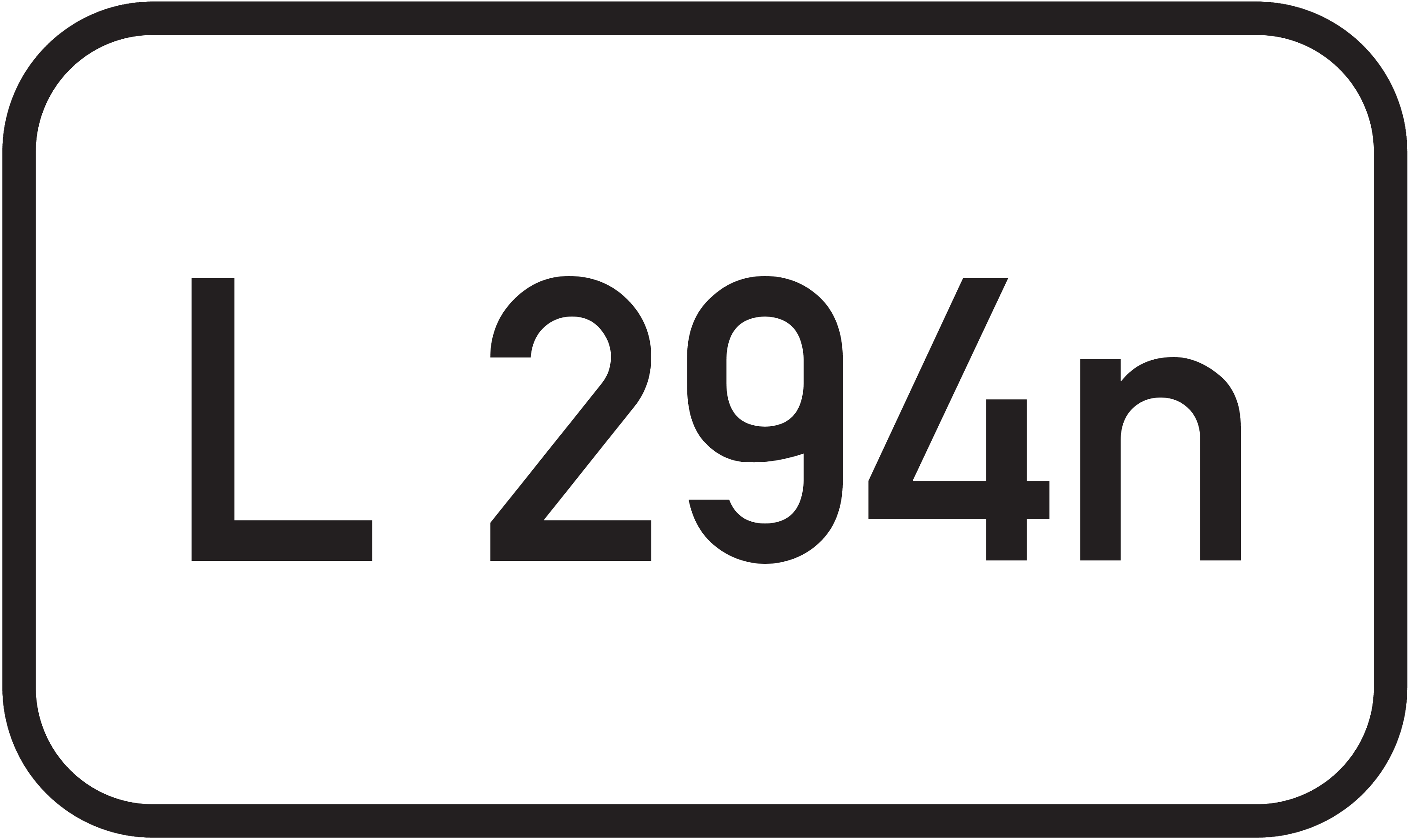 Straßenschild Landesstraße L 294n